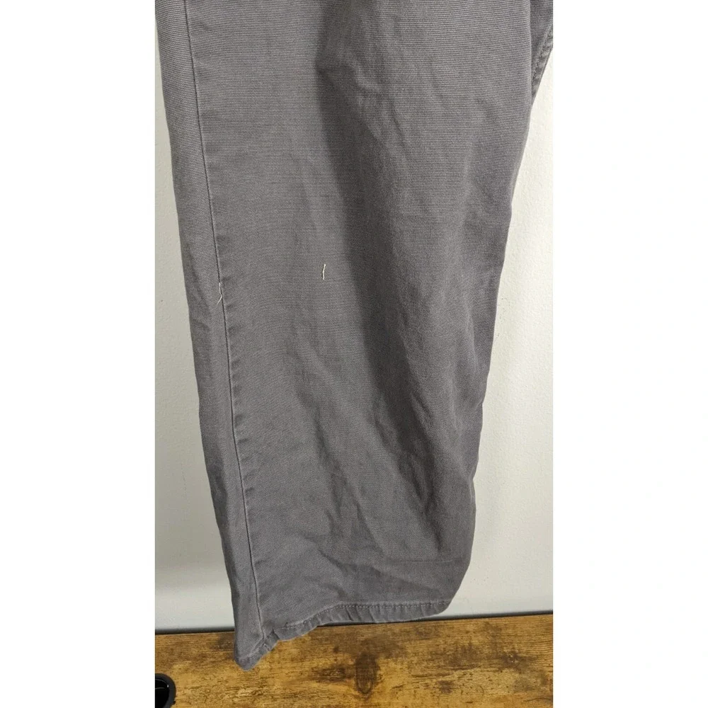 Carhartt Men's Relaxed Fit Rugged Flex Canvas Work‎ Pants Gray Size 38x30